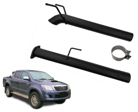 2.5" Eliminator Pipe for 3.0lt D4D Turbo Diesel KUN25 / KUN26 Toyota Hilux (2005 - 2015 Models) Beast Unleashed Exhausts