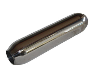 15 Inch Stainless Steel Hot Dog with 1.75 Inch Perforated Centre Tube Beast Unleashed Exhausts
