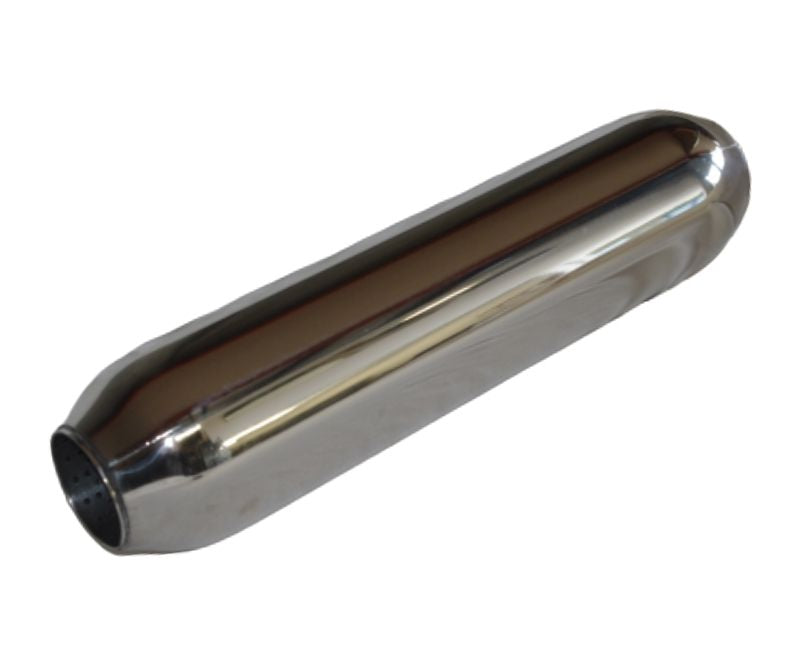 15 Inch Stainless Steel Hot Dog with 2.25 Inch Perforated Centre Tube Beast Unleashed Exhausts