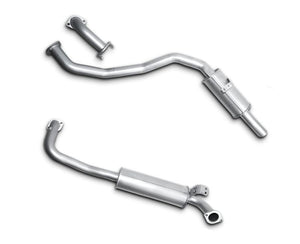 2.5" Exhaust System with Extractors for 4.5lt 6 Cylinder Petrol Toyota Landcruiser 105 Series Wagon FZJ105 (1998 - 2007 Models) Beast Unleashed Exhausts