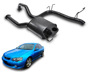2.5" Performance Exhaust System for 6 Cylinder BA, BF Ford Falcon Sedan (Racing System) Beast Unleashed Exhausts