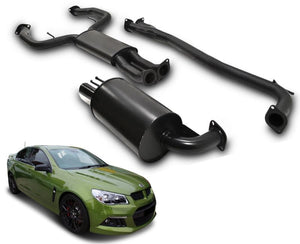 2.5" Performance Exhaust System for 6 Cylinder VE, VF Holden Commodore Sedan / Wagon with Single Sided Rear Muffler Beast Unleashed Exhausts