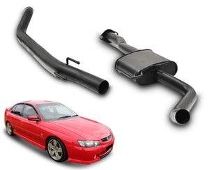 2.5" Performance Exhaust System for 6 Cylinder VT, VX, VY Holden Commodore Sedan (Racing System) Beast Unleashed Exhausts