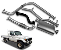 2.5" Stainless Steel Exhaust System for 4.2lt Non-Turbo Diesel Toyota Landcruiser 75 Series Ute (01/1990 - 01/2002 Models) Beast Unleashed Exhausts
