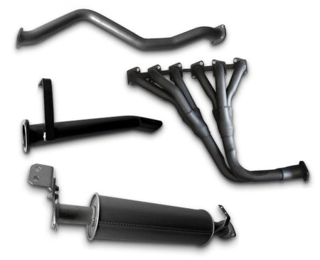 2.5" Stainless Steel Exhaust System with Extractors for 4.0lt Non-Turbo Toyota Landcruiser 60 Series Wagon (1980 - 1990 Models) Beast Unleashed Exhausts