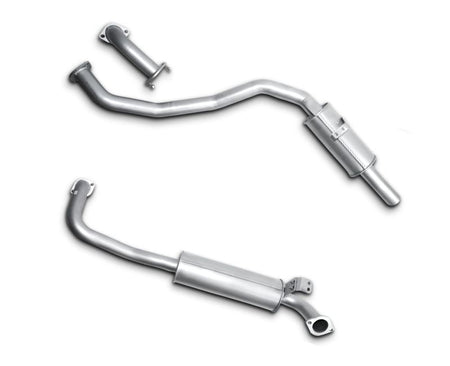 2.5" Stainless Steel Exhaust System with Extractors for 4.2lt 6 Cylinder Diesel 1HZ Toyota Landcruiser 105 Series Wagon HZJ105 (1998 - 2007 Models)