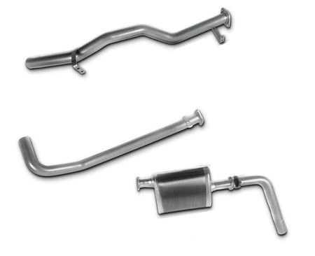 2.5" Stainless Steel Exhaust System with Extractors for 4.2lt Non-Turbo Diesel Toyota Landcruiser 79 Series Single Cab Ute (1999 Onwards Models) Beast Unleashed Exhausts