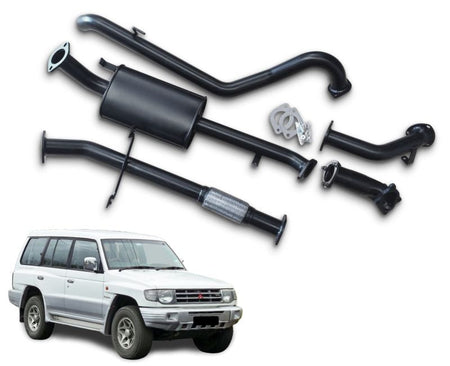 2.5" Turbo-Back Exhaust System for 2.8lt Turbo Diesel Mitsubishi Pajero NJ, NK, NL (1993 - 2008 Models) Beast Unleashed Exhausts