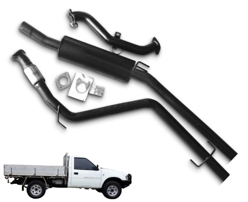2.5" Turbo-Back Stainless Steel Exhaust System for 2.8lt Holden Rodeo TF Cab Chassis (4WD Model Only) (10/1998 - 02/2003 Models) Beast Unleashed Exhausts