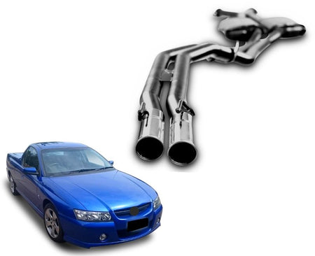 2.5" Twin Performance Exhaust System for 5.7lt 8 Cylinder VZ Holden Commodore Ute & Wagon (Racing System) Beast Unleashed Exhausts