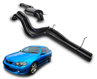 2.5" Twin Performance Exhaust System for BA XR6T, XR8 Ford Falcon Sedan with Twin Outlet (Racing System) Beast Unleashed Exhausts