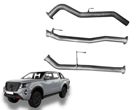3" DPF-Back Exhaust System for 2.3lt Turbo Diesel D23 NP300 Nissan Navara (2021 Models) Beast Unleashed Exhausts