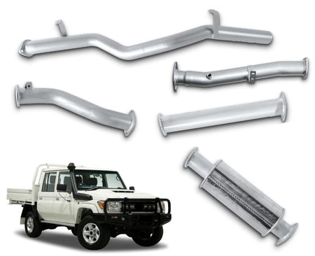 3" Stainless Steel DPF-Back Exhaust System for 4.5lt V8 79 Series Toyota Landcruiser Dual Cab Ute (2016 - 2019 Models) Beast Unleashed Exhausts
