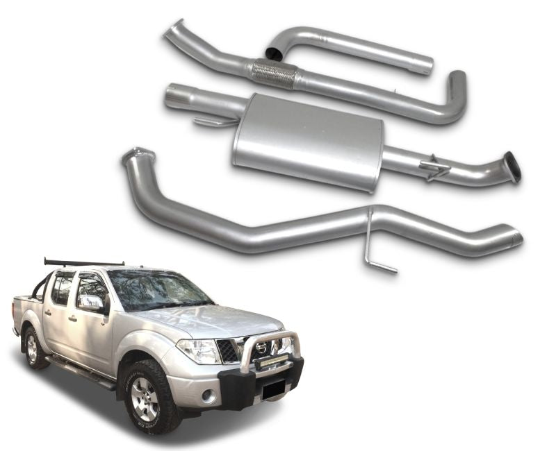 3" Stainless Steel Exhaust System for 2.5lt Turbo Diesel Nissan Navara D40 Dual Cab Ute (Up to 08/2011 Models) Beast Unleashed Exhausts