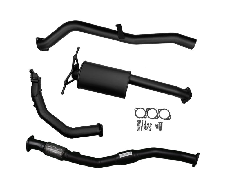 3" Turbo-Back Exhaust System for 2.5lt Turbo Diesel D22 Nissan Navara (2007 - 2015 Models) Beast Unleashed Exhausts