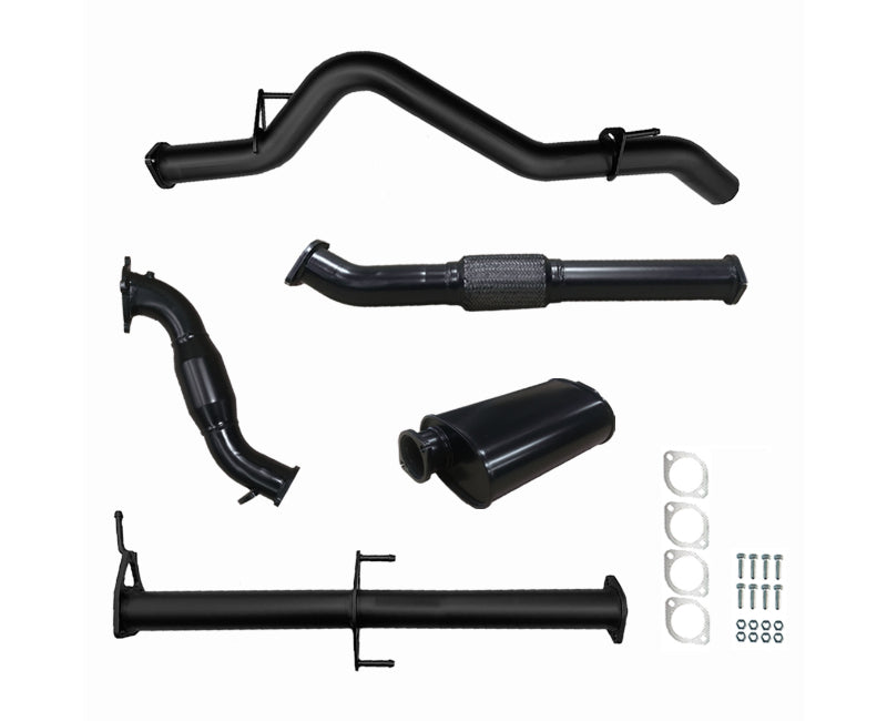 3" Turbo-Back Exhaust System for 2.5lt Turbo Diesel MN Mitsubishi Triton (2009 - 2015 Models) Beast Unleashed Exhausts