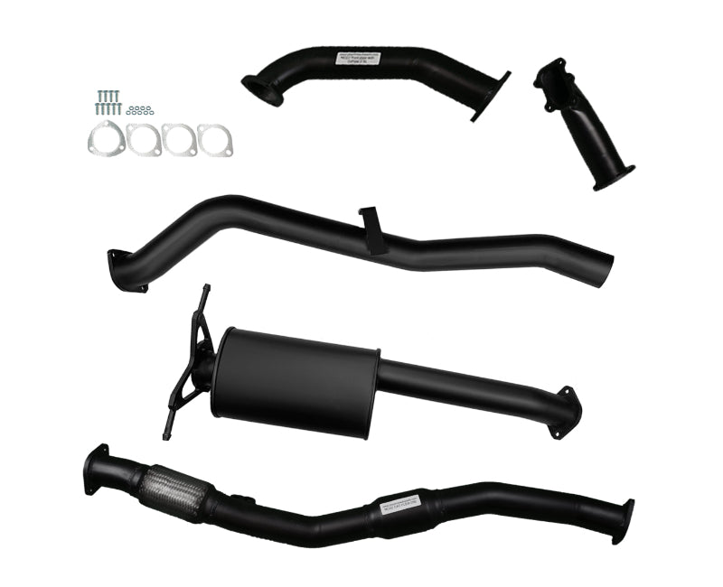 3" Turbo-Back Exhaust System for 3.0lt Turbo Diesel D22 Nissan Navara (2003 - 2015 Models) Beast Unleashed Exhausts