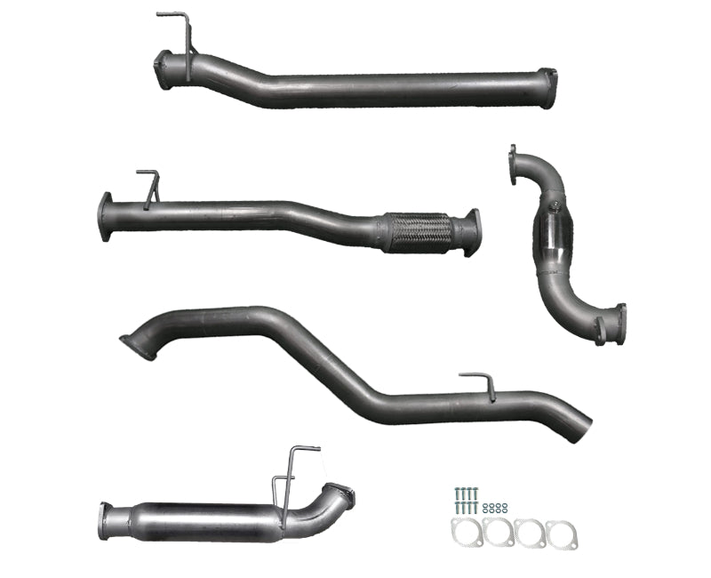 3" Turbo-Back Exhaust System for 3.0lt Turbo Diesel Isuzu D-MAX (2012 - 2016 Models) Beast Unleashed Exhausts