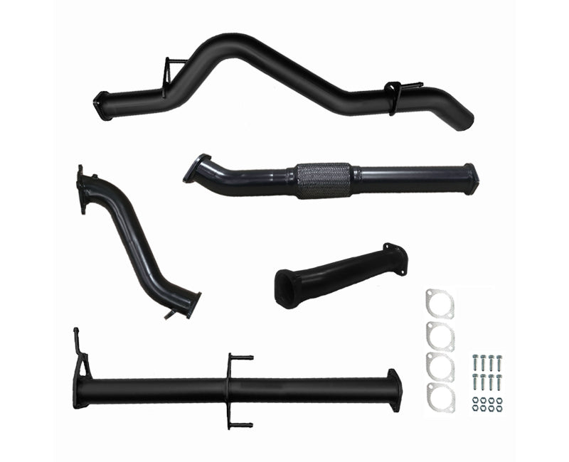 3" Turbo-Back Exhaust System for 3.2lt ML Mitsubishi Triton (2005 - 2015 Models) Beast Unleashed Exhausts