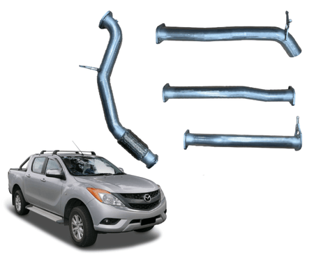 3" Turbo-Back Exhaust System for 3.2lt Turbo Diesel Mazda BT-50 (2011 - 2016 Models) Beast Unleashed Exhausts