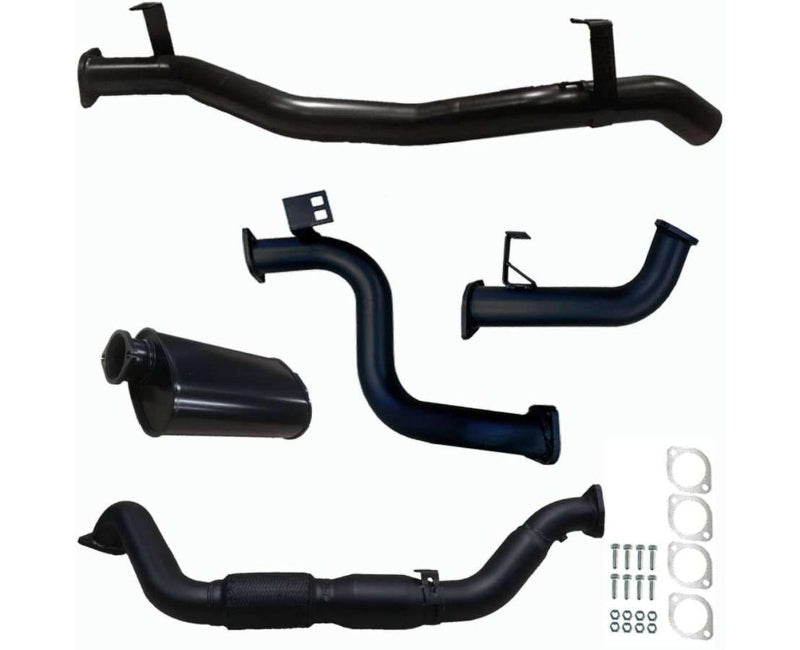 3" Turbo-Back Exhaust System for 4.5lt V8 78 Series Toyota Landcruiser Troop Carrier (2007 - 2017 Models) Beast Unleashed Exhausts