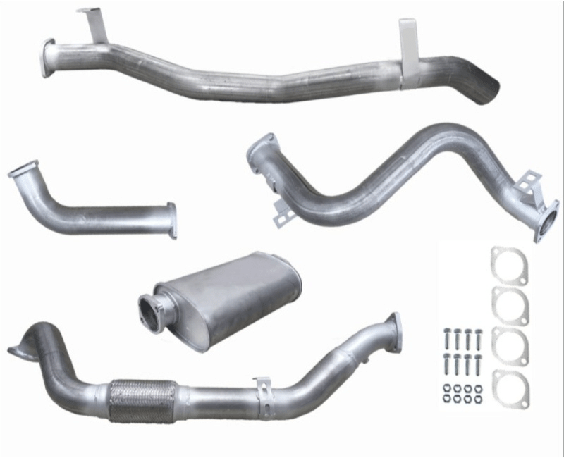 3" Turbo-Back Exhaust System for 4.5lt V8 Turbo Diesel 79 Series Toyota Landcruiser Single Cab (2007 - 2017 Models) Beast Unleashed Exhausts