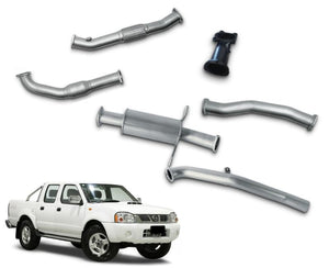 3" Turbo-Back Stainless Steel Exhaust System for 2.5lt Nissan Navara D22 Dual Cab Ute (2008 - 2016 Models) Beast Unleashed Exhausts