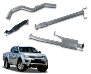 3" Turbo-Back Stainless Steel Exhaust System for 2.5lt Turbo Diesel Mitsubishi Triton MN Dual Cab Ute (2010 - 2015 Models) Beast Unleashed Exhausts