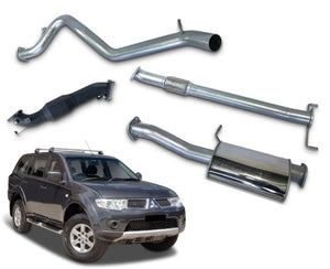 3" Turbo-Back Stainless Steel Exhaust System for 2.5lt Turbo Diesel PB, PC Mitsubishi Challenger (2009 - 2016 Models) Beast Unleashed Exhausts