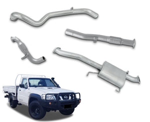 3" Turbo-Back Stainless Steel Exhaust System for 3.0lt Common Rail Nissan Patrol GU Ute Y61 - Coil Rear Spring ONLY (1997 - 2016 Models) Beast Unleashed Exhausts