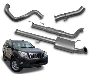 3" Turbo-Back Stainless Steel Exhaust System for 3.0lt Common Rail Toyota Prado 150 Series KDJ150R (2009 - 2015 Models) Beast Unleashed Exhausts