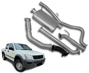 3" Turbo-Back Stainless Steel Exhaust System for 3.0lt Turbo Diesel Direct Injection Holden Rodeo RA Dual Cab (11/2003 - 2007 Models) Beast Unleashed Exhausts