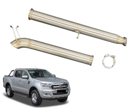 4" DPF-Back Stainless Steel Exhaust System for 3.2lt & 2.0lt Turbo Diesel PX2 / PX3 Ford Ranger (09/2016 - 2021 Models) Beast Unleashed Exhausts