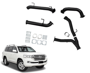 Twin 3" to Single 3.5" DPF-Back Exhaust System for 4.5lt V8 Turbo Diesel 200 Series Toyota Landcruiser Beast Unleashed Exhausts